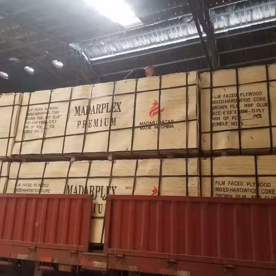 Ближневосточный рынок 12 мм 18 мм из твердой древесины с пленкой из морской фанеры для опалубки бетонной опалубки